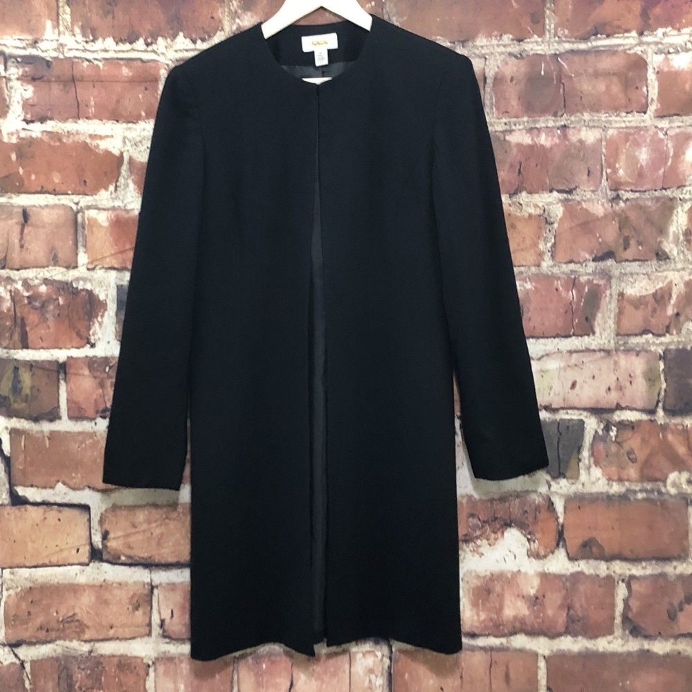 Talbot's Women's Black 100% Wool Duster - 10